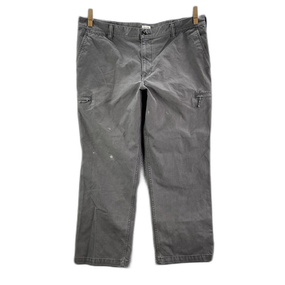 Dockers Classic Fit Cargo Pants Mens 43x29* Gray Cotton Utility Outdoor Workwear
